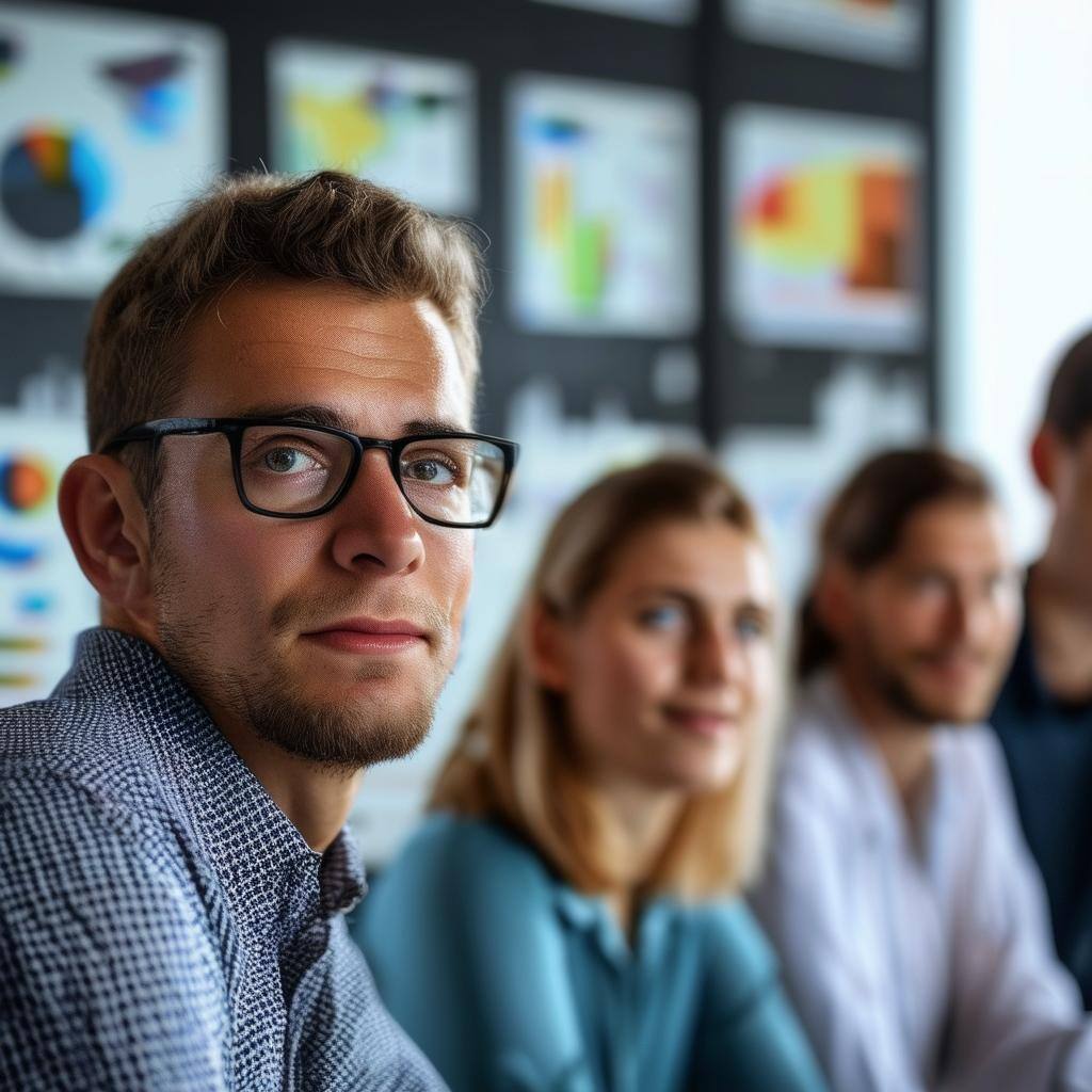 faces of people doing an analysis