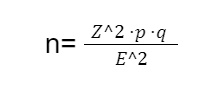 Fórmula tamaña de la muestra